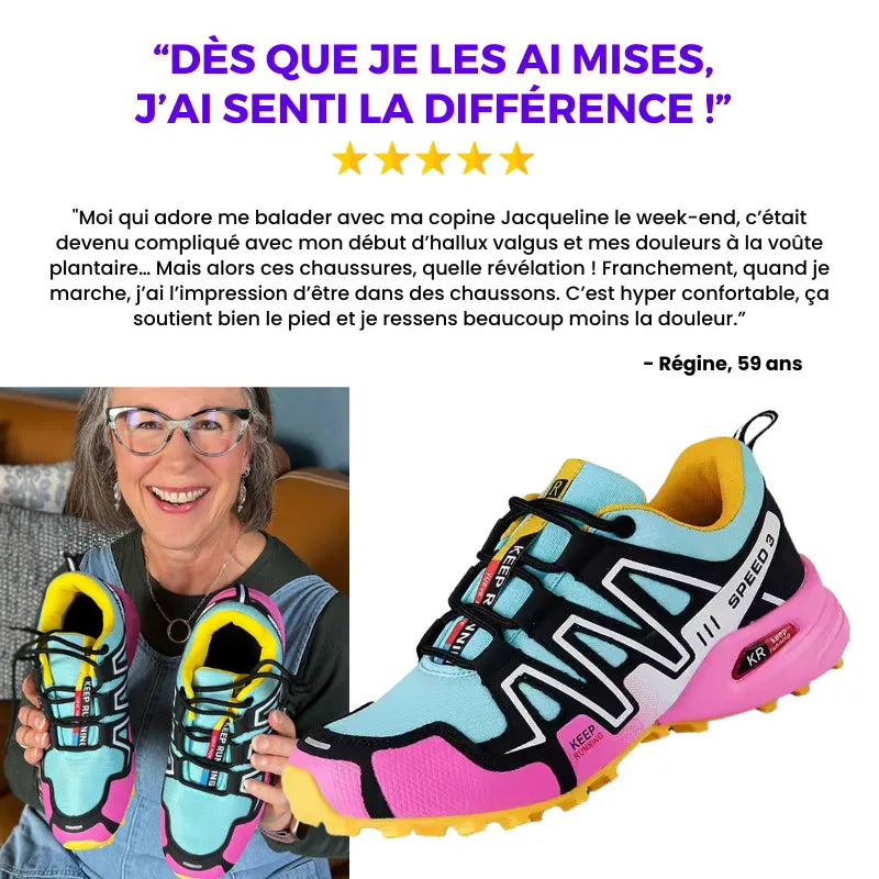 OrthoPath™ – Chaussures de marche à confort orthopédique femme