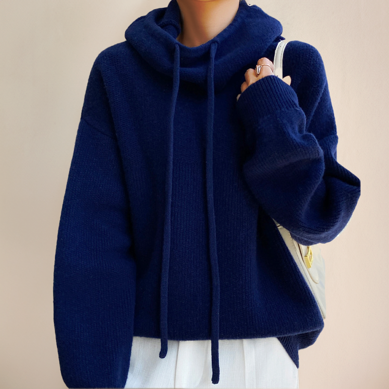 Hannah | Sweat à capuche tricoté