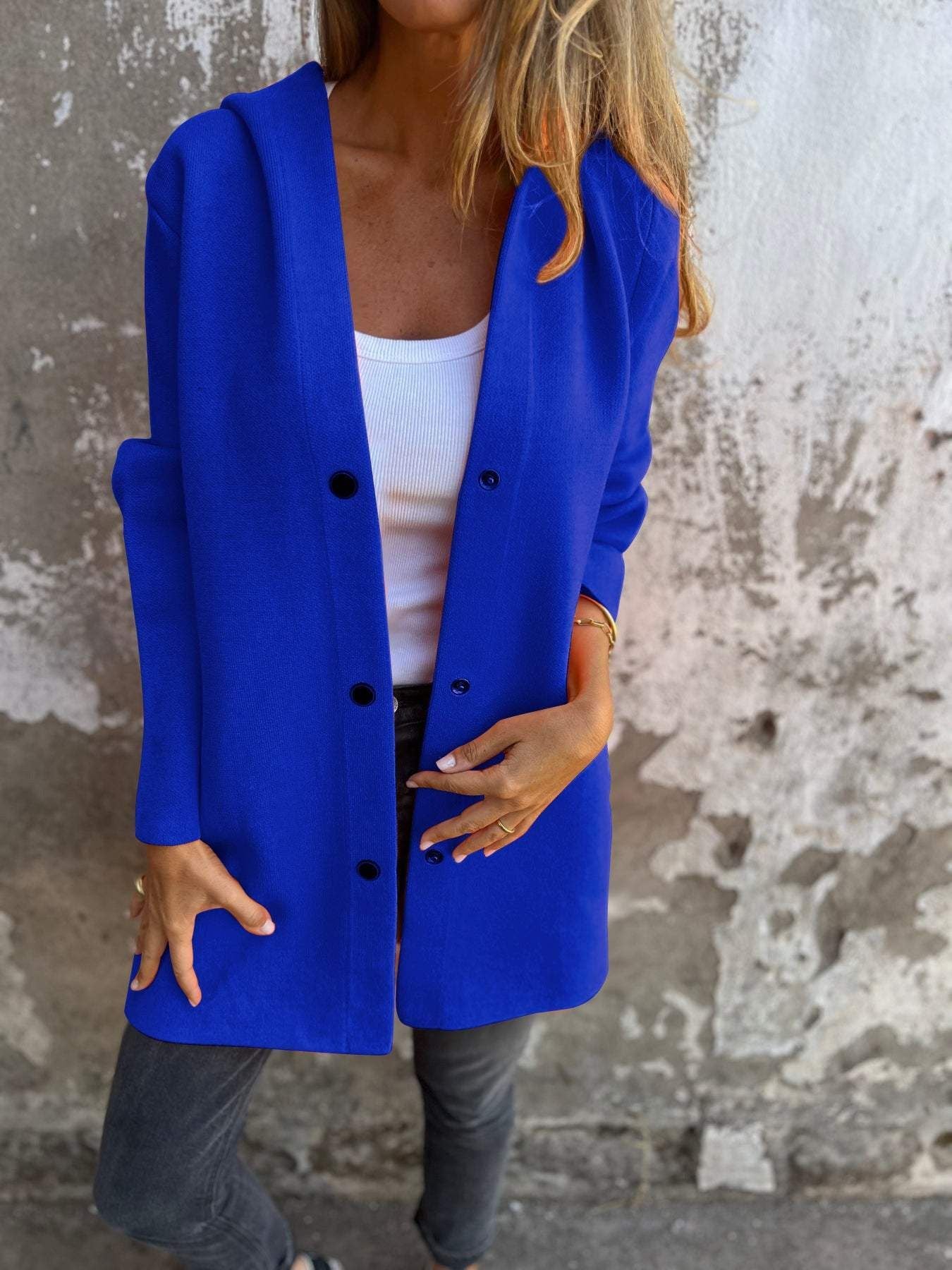 Anya™ | Cardigan avec boutons et capuche