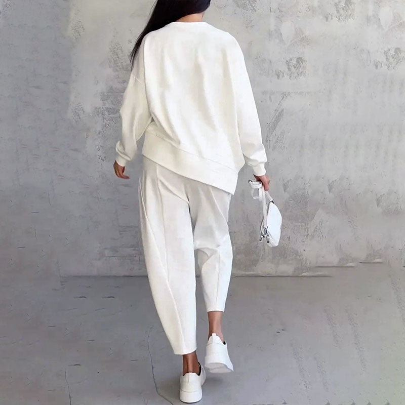 FRANÇOISE - ENSEMBLE 2 PIÈCES HAUT À MANCHES LONGUES ET PANTALON