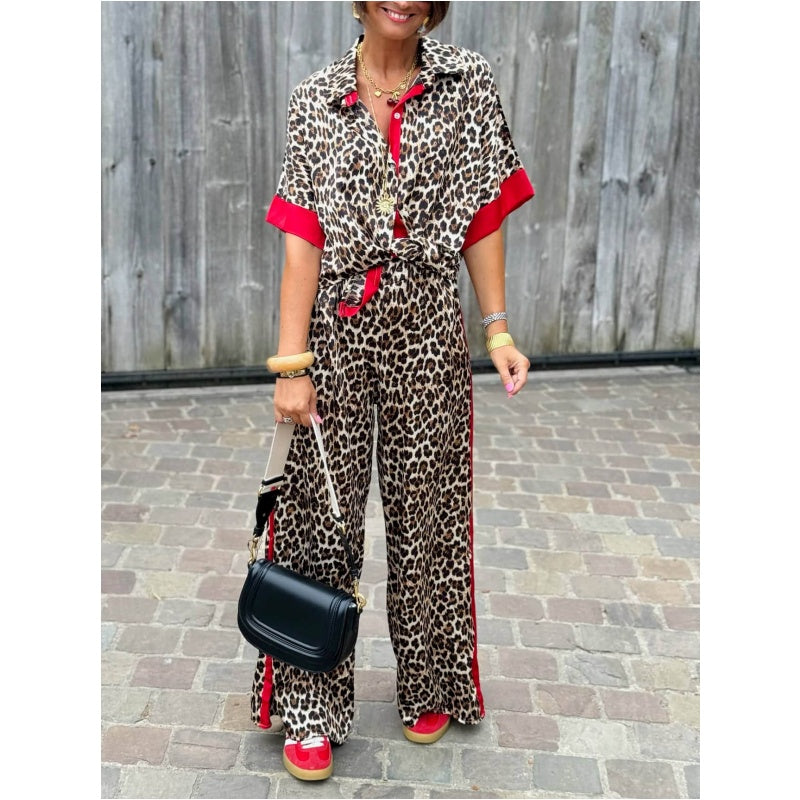 LILI - ENSEMBLE DE TENUE LÉOPARD DE LUXE
