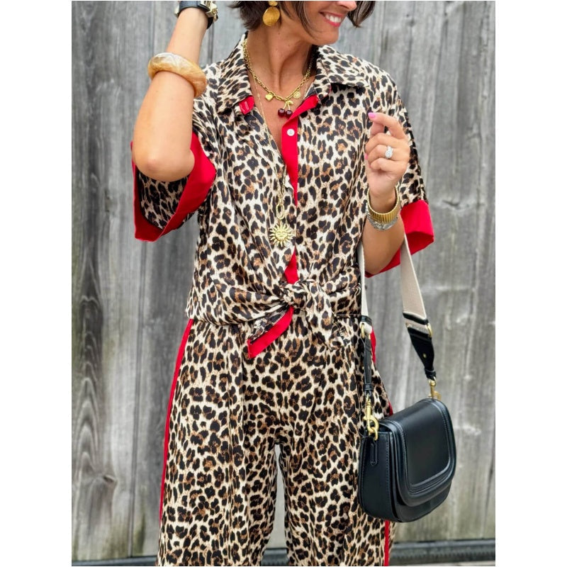 LILI - ENSEMBLE DE TENUE LÉOPARD DE LUXE