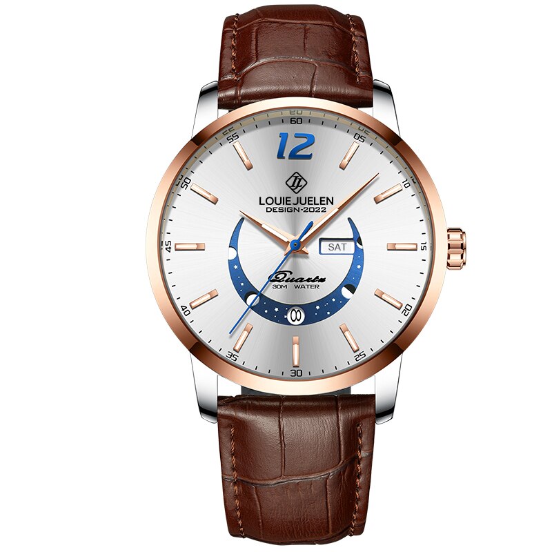 Montre élégante avec phases de lune