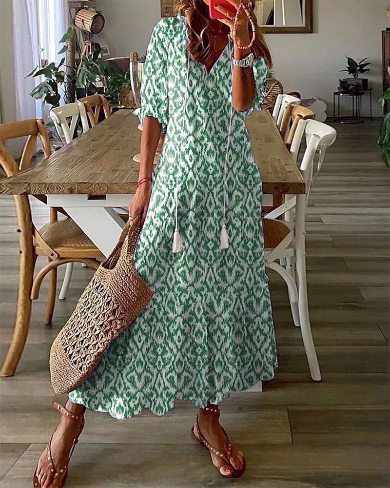 LUNA | ROBE MIDI DE STYLE BOHO SANS EFFORT