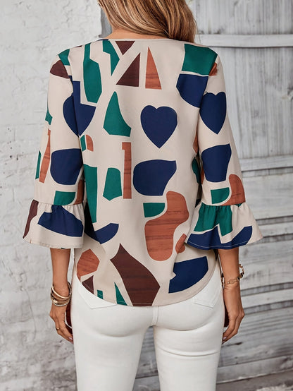 ARAÏS – BLOUSE GÉOMÉTRIQUE