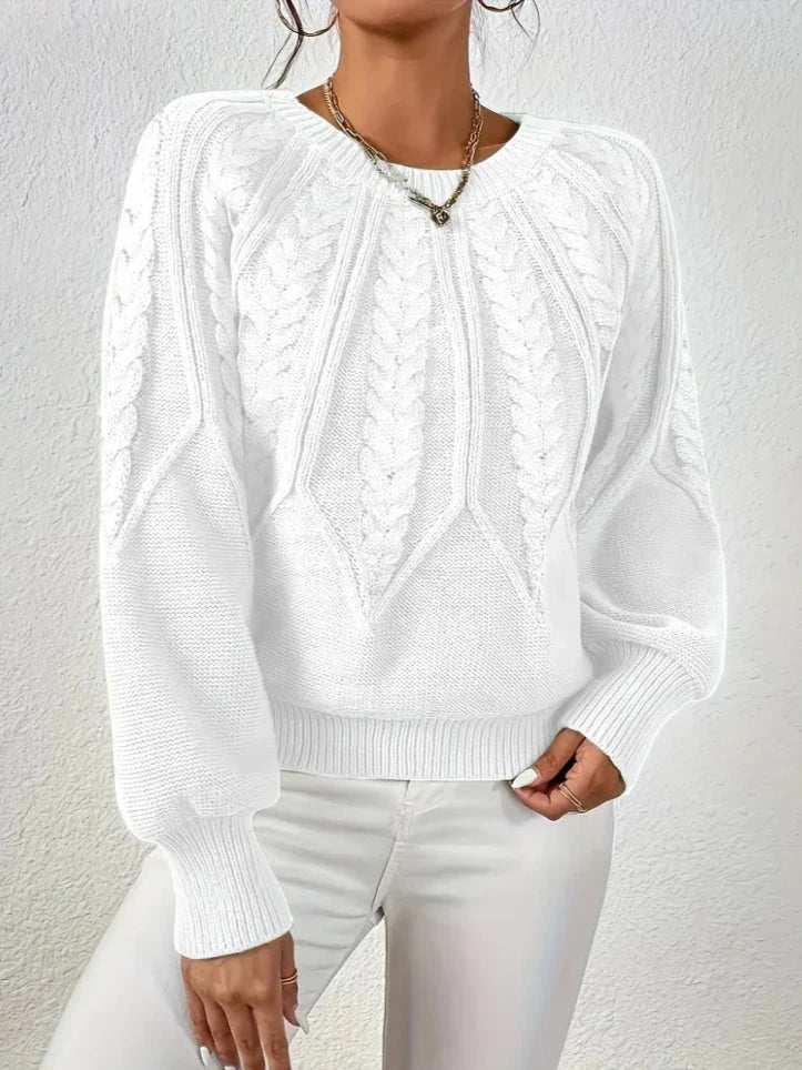 Florence | Pull chic en maille tressée