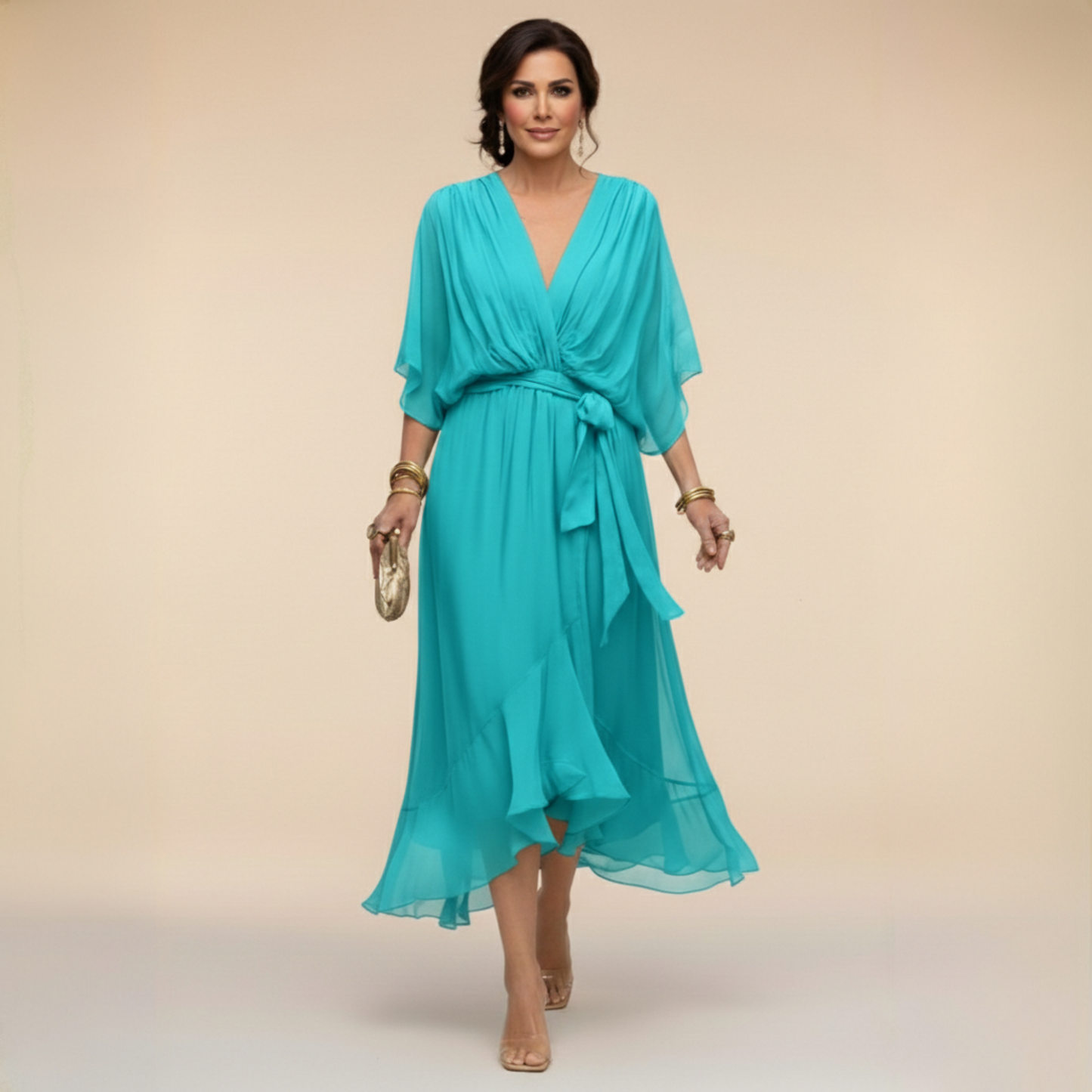 MARTA™ | Robe légère et transparente à col en V