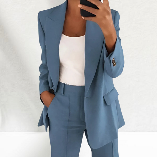 Thérèse | Tailleur pantalon élégant avec jambes larges