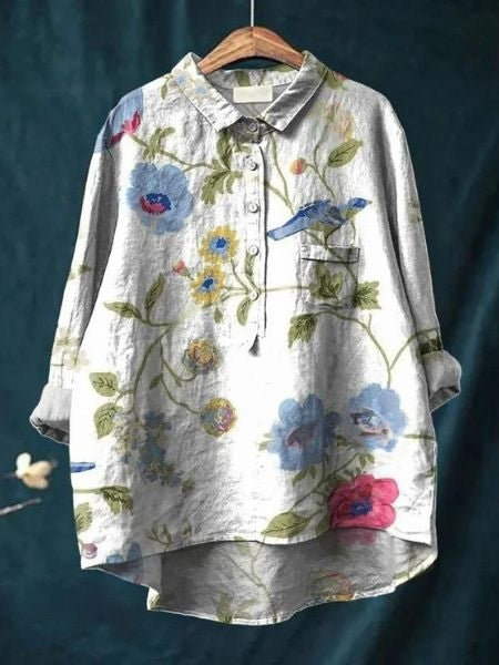 Lila - Blouse à imprimé floral