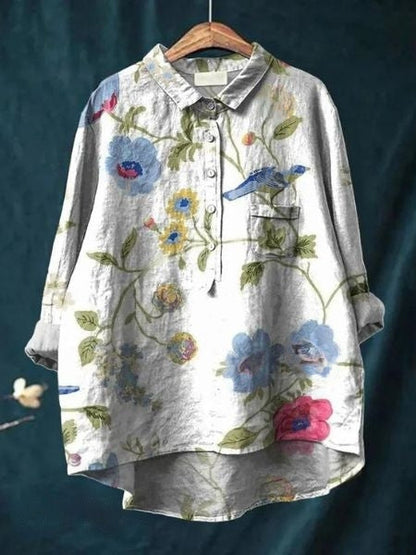 Lila - Blouse à imprimé floral