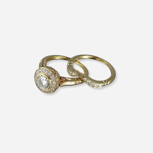 Bague Angélique Vintage avec zircone