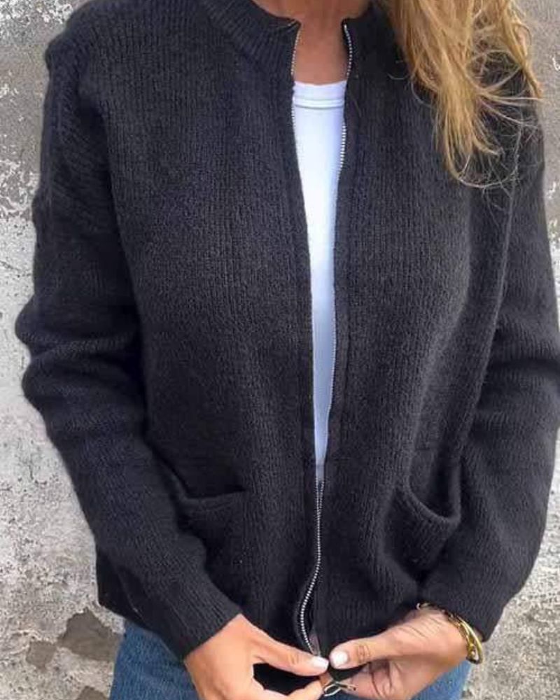 SOLEIL – CARDIGAN CÔTELÉ ÉCLATANT