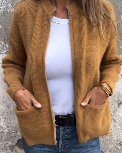 SOLEIL – CARDIGAN CÔTELÉ ÉCLATANT
