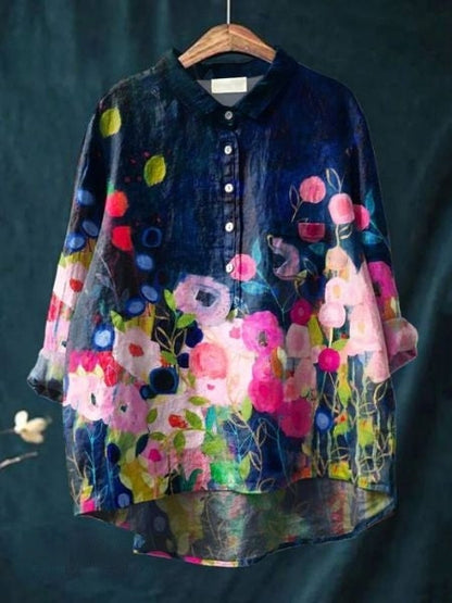 Lila - Blouse à imprimé floral