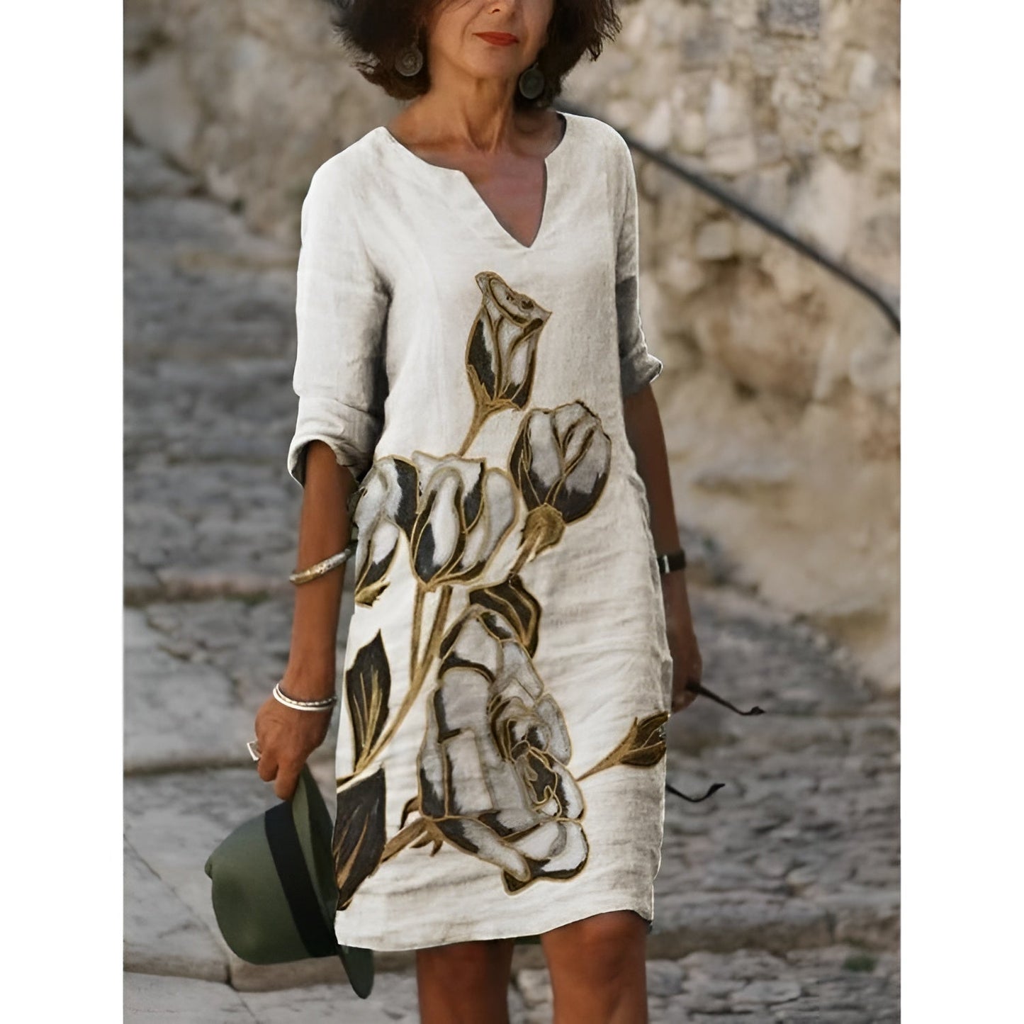 Kaija | Robe à motif de fleurs vintage