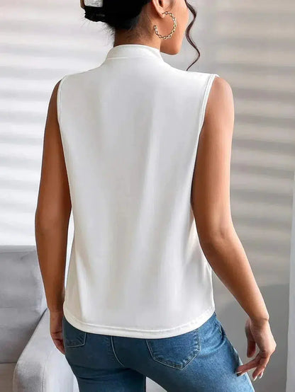 Haut uni sans manches vintage