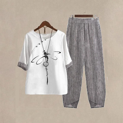 Ensemble deux pièces moderne à manches 3/4