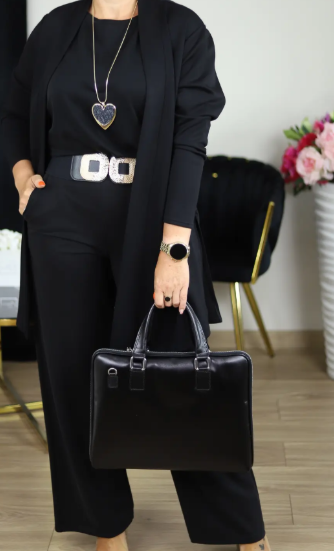 NATALIE - ENSEMBLE CLASSIQUE TROIS PIÈCES AVEC CARDIGAN