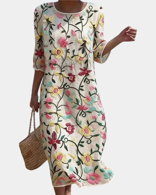 Ursule | Robe Florale Élégante