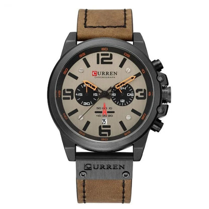Montre à quartz décontractée et tendance.