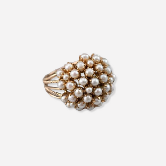 Bague Zola avec perle incrustée