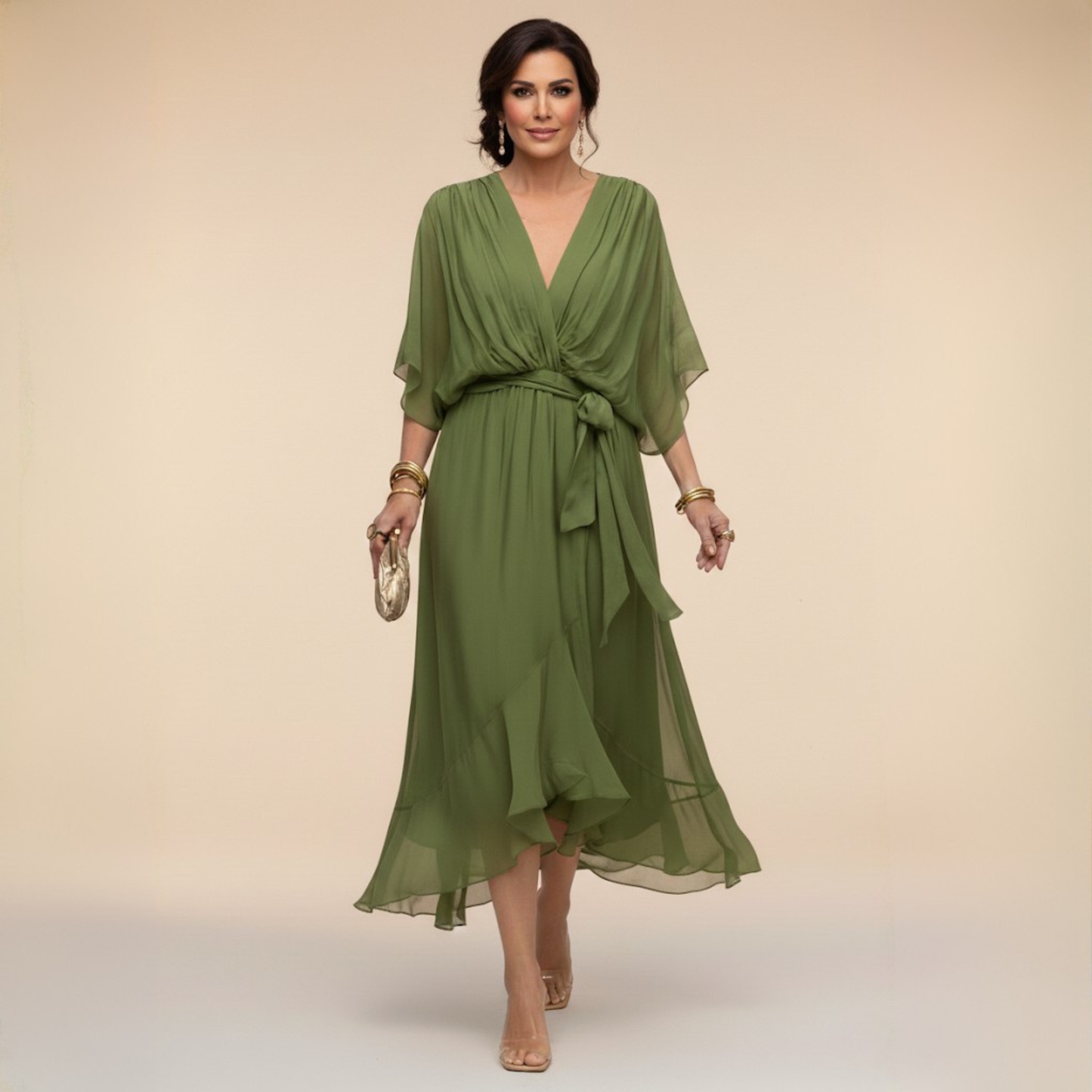 MARTA™ | Robe légère et transparente à col en V