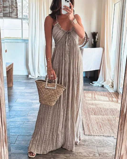Gina - Sleeveless Pleated Dress
