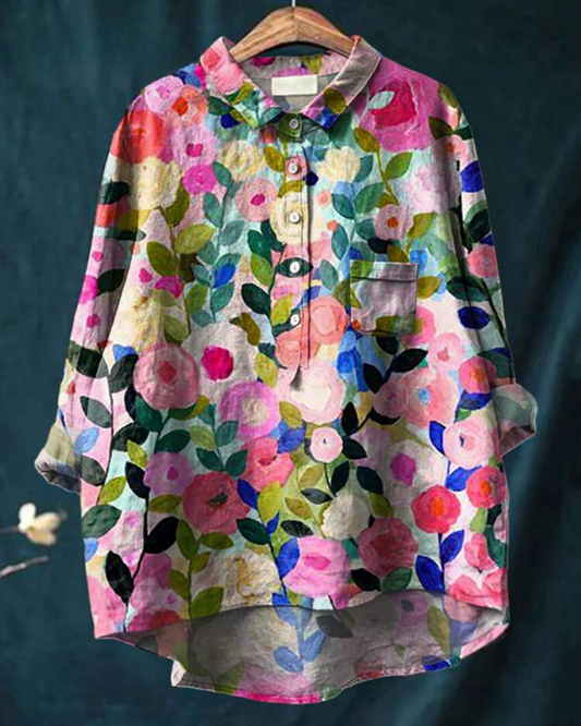 Lila - Blouse à imprimé floral