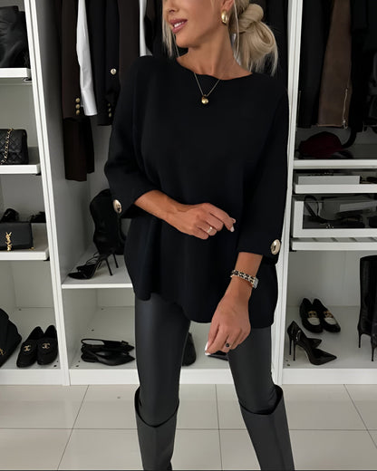 Lucie™ | Pull Doux avec Boutons