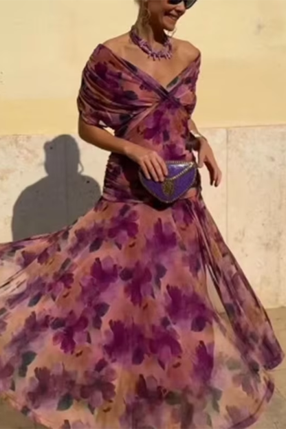 Louise™ Robe Longue de Cérémonie Élégante avec Décolleté en V