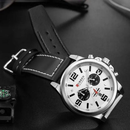 Montre à quartz décontractée et tendance.