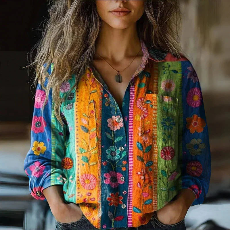 ARÉA - BLOUSE IMPRIMÉE CLASSIQUE