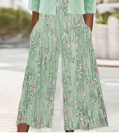 Combinaison verte à col en V pour jeune avec veste