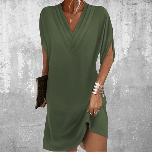 Allison / Robe élégante à col en V