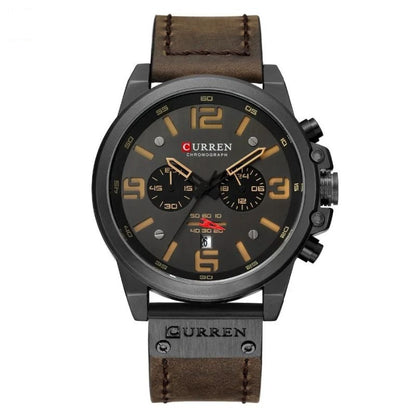 Montre à quartz décontractée et tendance.