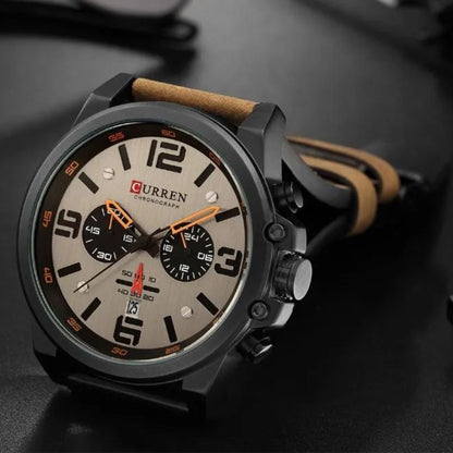Montre à quartz décontractée et tendance.