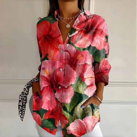 Lainie / Blouse Vintage à Imprimé Fleuri