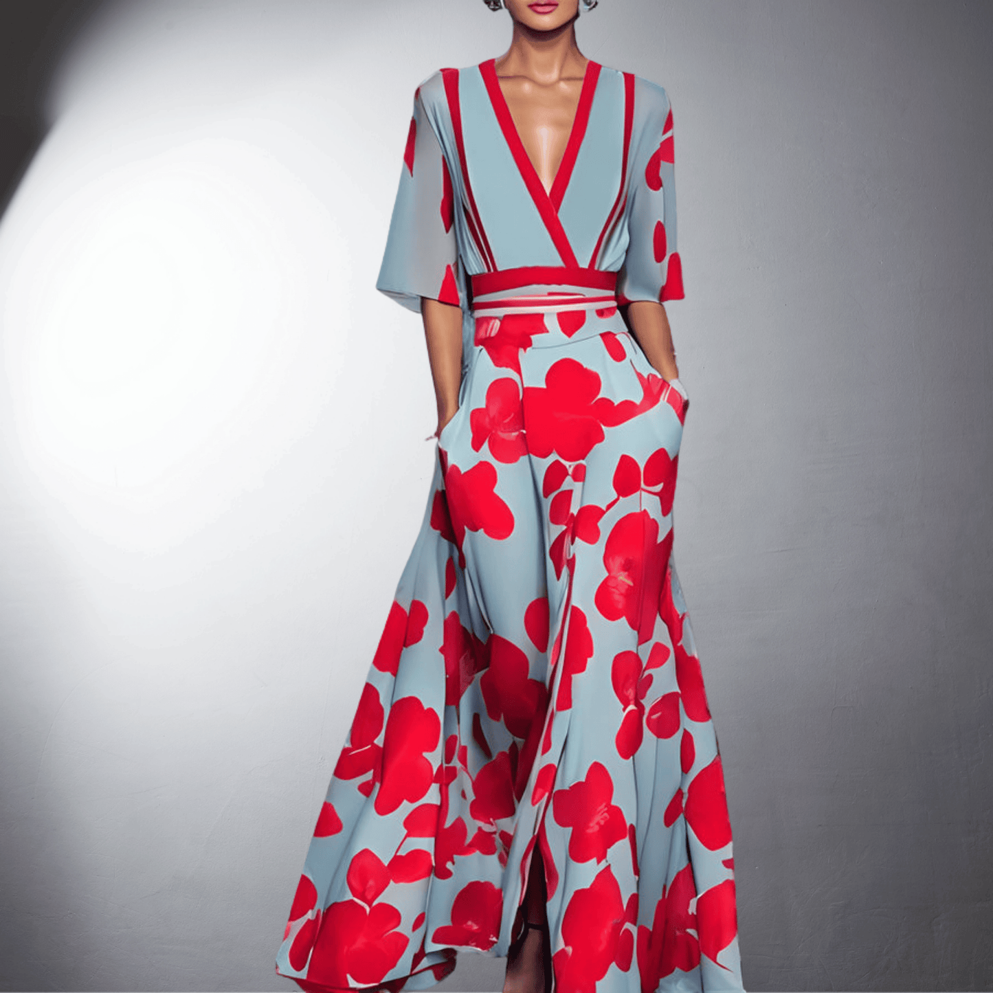 Lena™ | Robe florale élégante faite à la main
