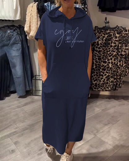 NELINE - ROBE DE SOIRÉE À CAPUCHE