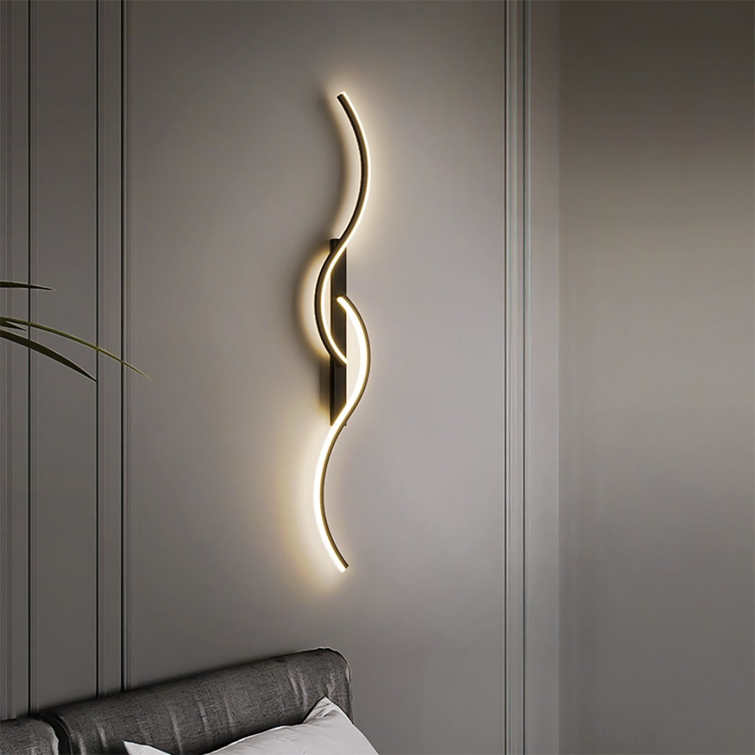 SwirlShine™ / Applique Murale Ondulée