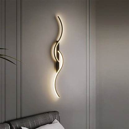 SwirlShine™ / Applique Murale Ondulée