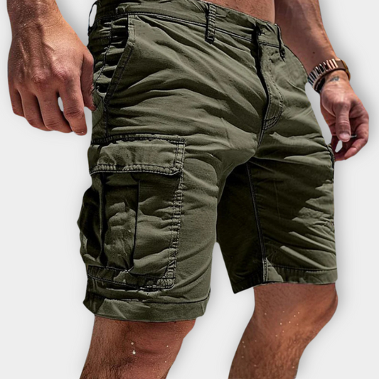 CHRISTOPHE - SHORTS CARGO EN COTON DOUX