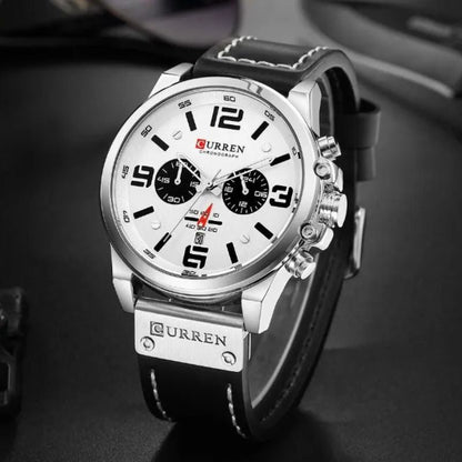 Montre à quartz décontractée et tendance.