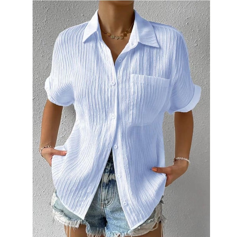 Florence / Blouse ample boutonnée décontractée