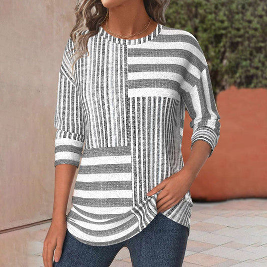 Juliette™ | T-Shirt Décontracté À Rayures