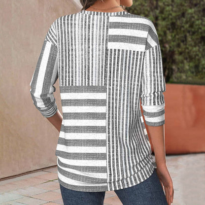 Juliette™ | T-Shirt Décontracté À Rayures