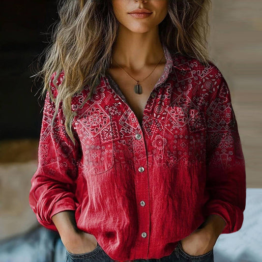 ARÉA - BLOUSE IMPRIMÉE CLASSIQUE