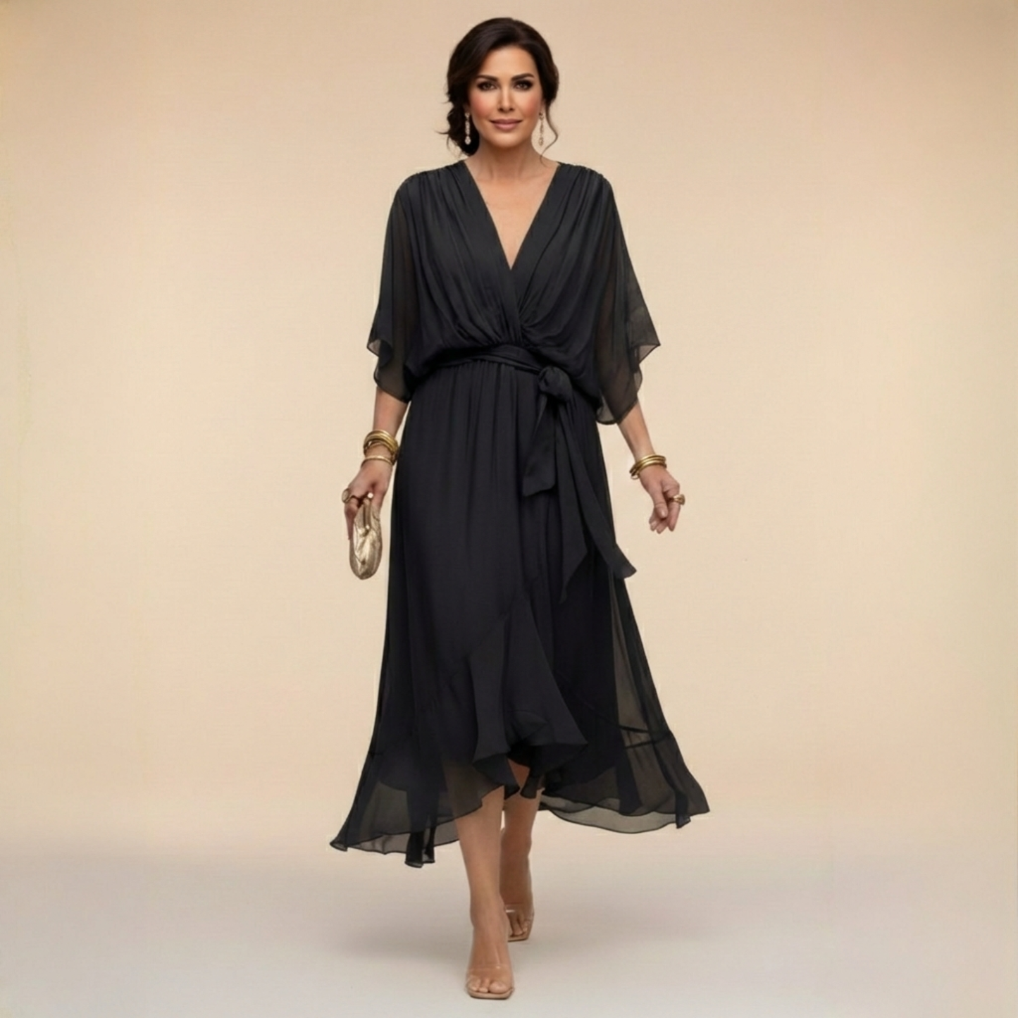 MARTA™ | Robe légère et transparente à col en V