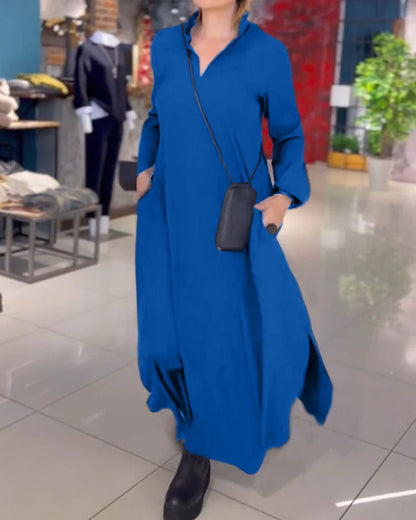 Eva™ |Divers robe longue avec col et fente