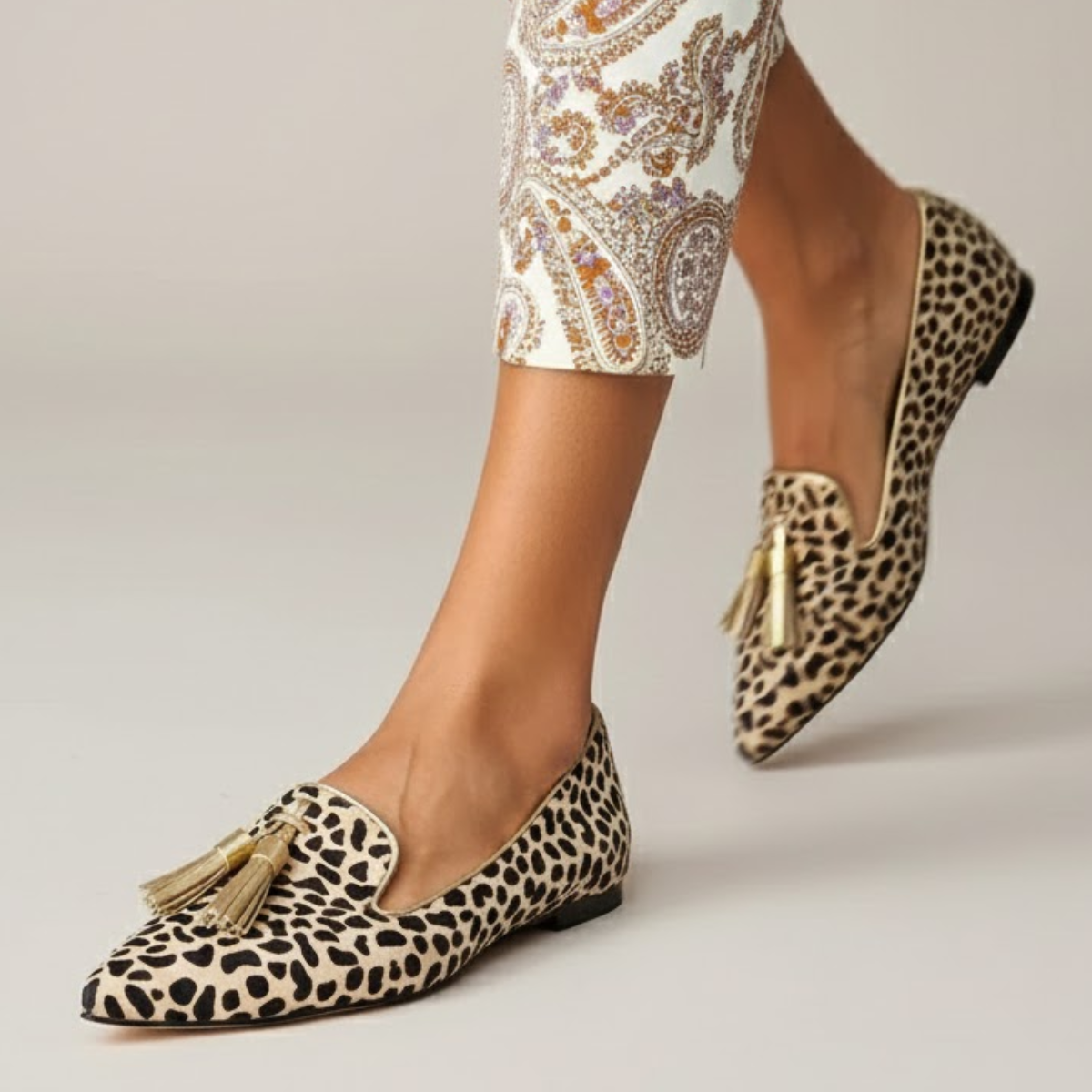 Mocassin Femme Léopard